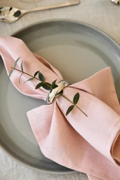 Scandi Living Clean serviettes 45 x 45 cm 4-pack, dusty rose Pink Online