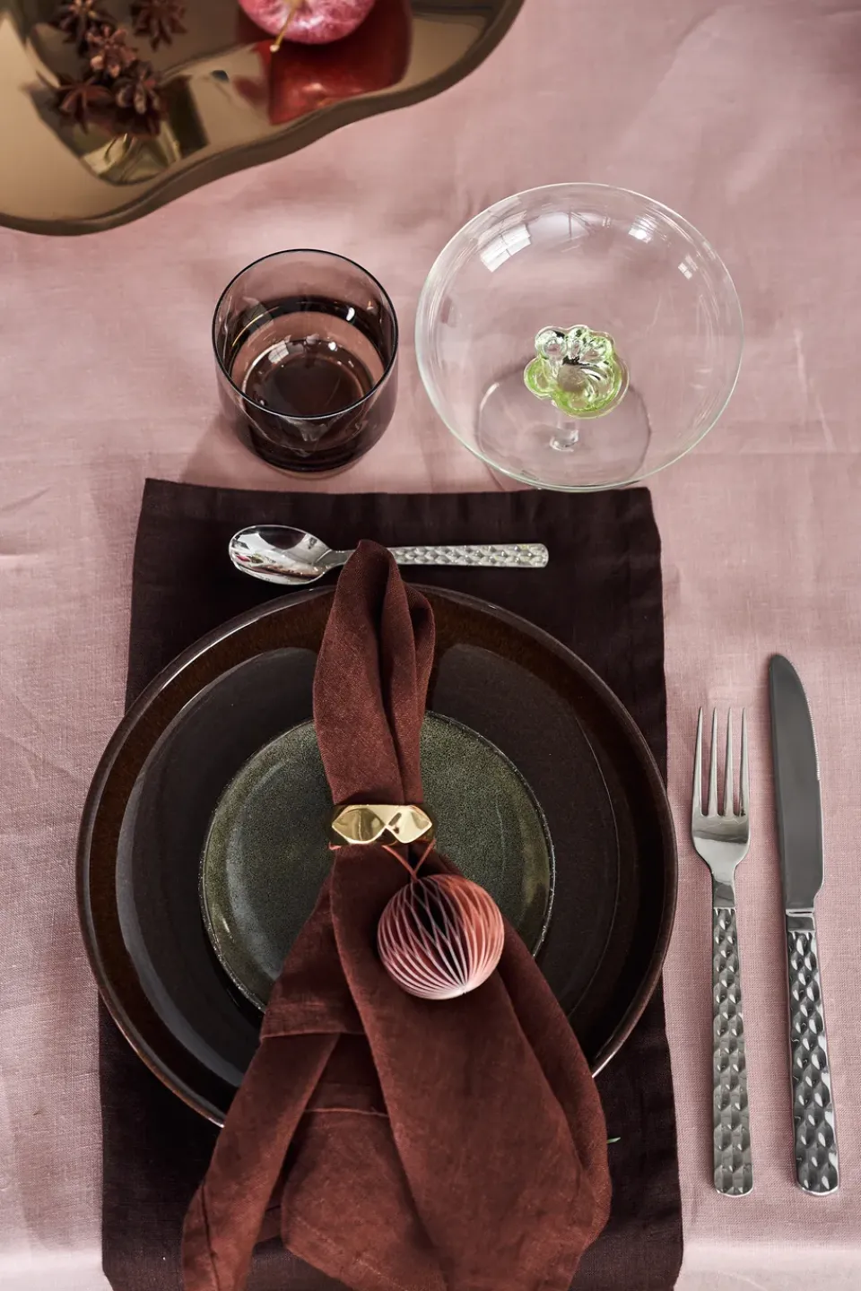 Scandi Living Clean tablecloth 145 x 250 cm, dusty rose Pink Online