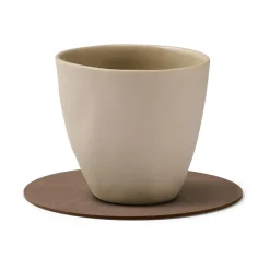 LIND DNA Cloud coaster reversible circle 1 pcs, Black-brown BrownBlack Clearance