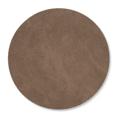 LIND DNA Cloud coaster reversible circle 1 pcs, Black-brown BrownBlack Clearance