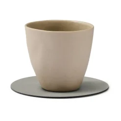 LIND DNA Cloud coaster reversible circle 1 pcs, anthracite-light Grey
