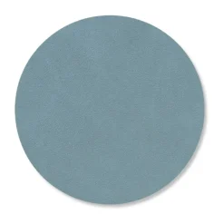 LIND DNA Cloud coaster reversible  circle 1 pcs, lightblue-light grey BlueGrey Hot