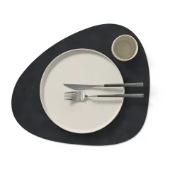 LIND DNA Cloud placemat reversible curve L 1 pcs, Black-brown BlackBrown Best