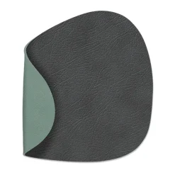 LIND DNA Cloud-Nupo coaster reversible curve 1 pcs, anthracite-pastel green GreyGreen
