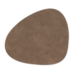 LIND DNA Cloud-Nupo placemat reversible curve L 1 pcs, Brown-sand BrownBeige Sale