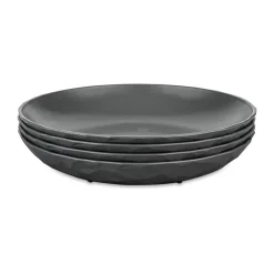 Koziol Club deep plate Ø22 cm 4-pack biocircular thermoplastic, Nature ash Grey Outlet