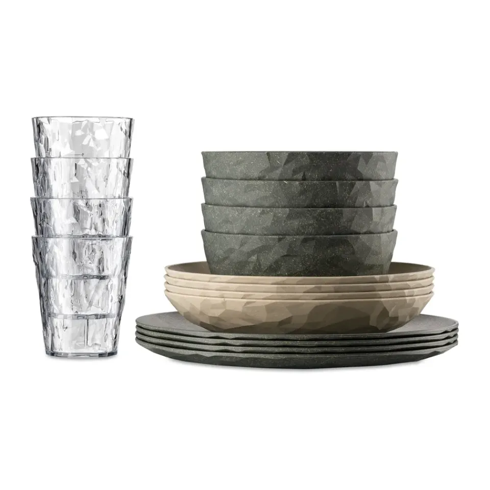 Koziol Club Göteborg set 16 pieces biocirular thermoplastic, Multi Best