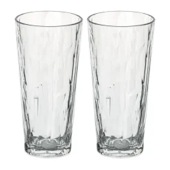 Koziol Club No. 19 drinking glass plastic 25 cl 2-pack, Crystal clear Transparent Sale