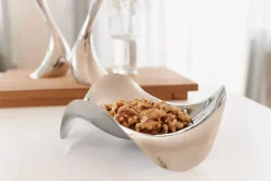 Georg Jensen Cobra serving dish, Ø 38 cm GreySilver-coloured New