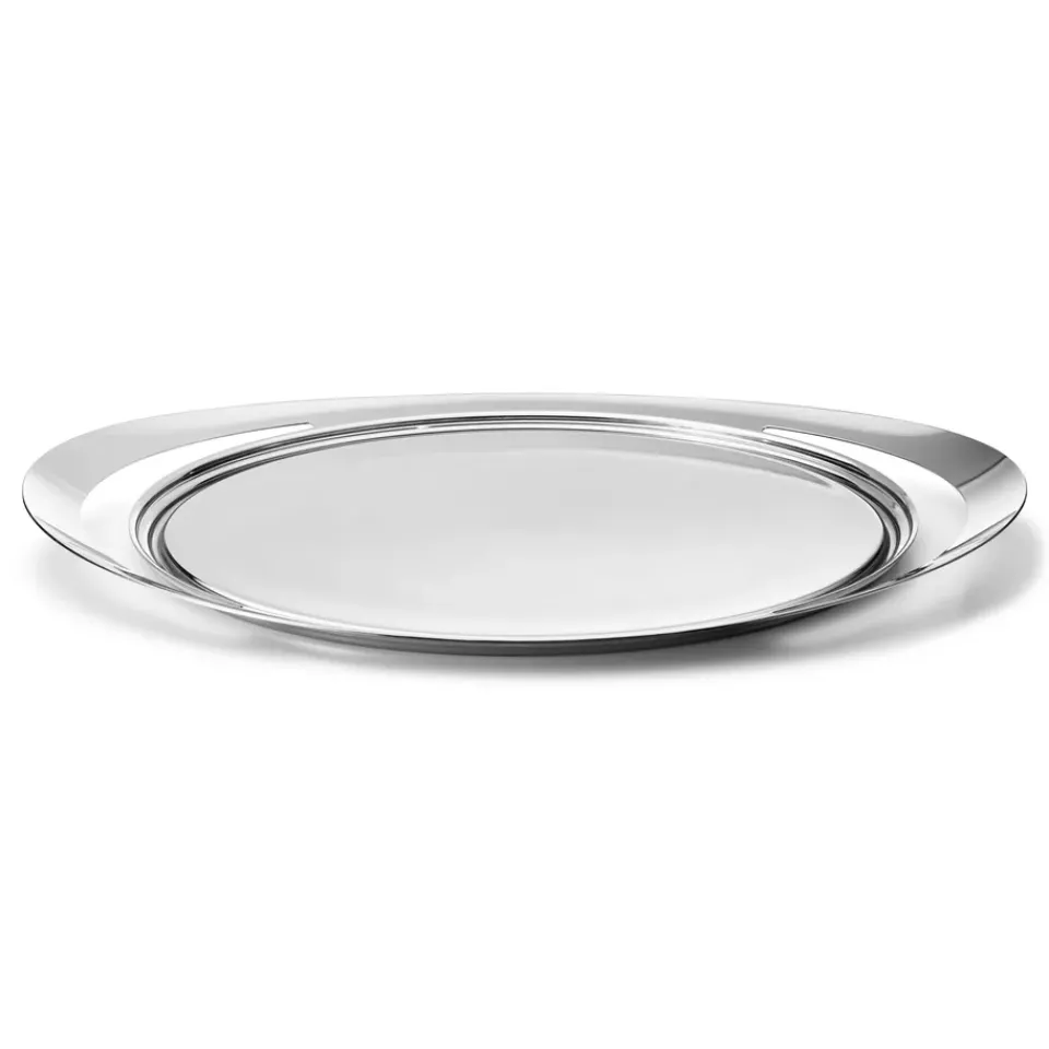 Georg Jensen Cobra serving tray, stainless steel Silver-coloured New