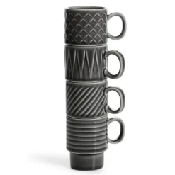 Sagaform Coffee & More espresso cup 4-pack, Grey Outlet