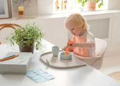 Done by deer Confetti children's dinnerware set 3 pieces, Blue New