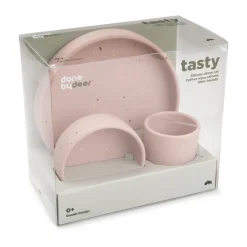 Done by deer Confetti children's dinnerware set 3 pieces, Powder Beige Online