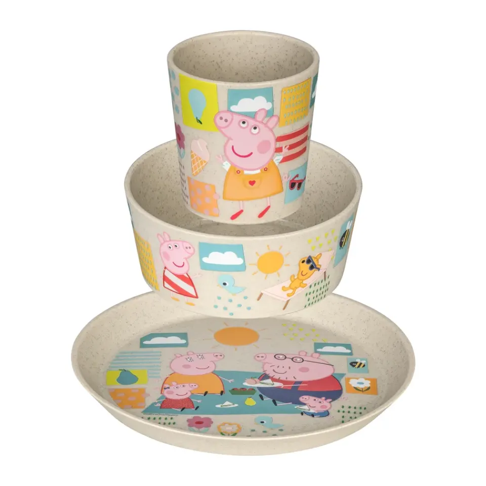 Koziol Connect children's dinnerware 3 pieces, Greta Pig Beige Discount