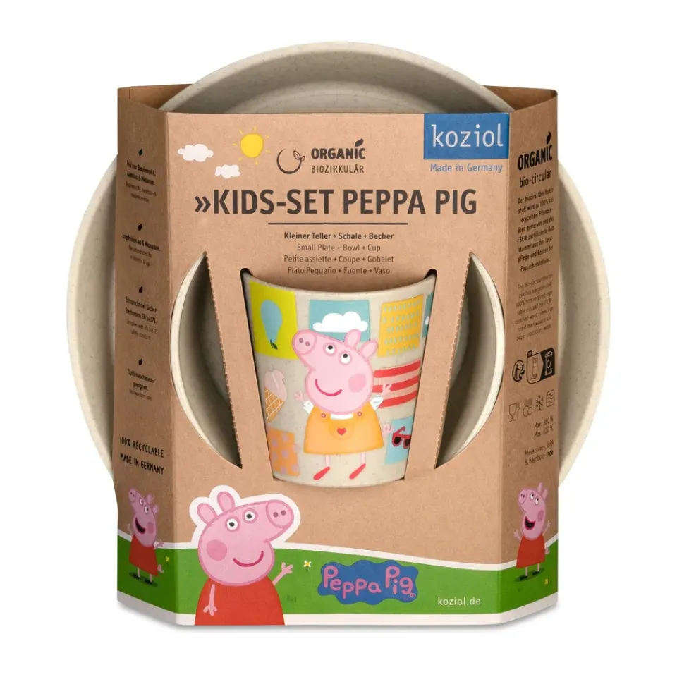 Koziol Connect children's dinnerware 3 pieces, Greta Pig Beige Discount