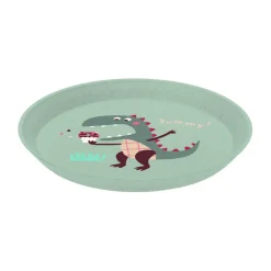 Koziol Connect children's dinnerware 3 pieces, Dinosaur Green Sale