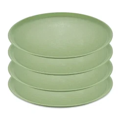 Koziol Connect plate Ø25.5 cm 4-pack, Natural leaf Green Discount