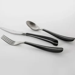 Robert Welch Contour fork, black Silver-coloured New