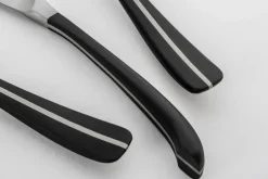 Robert Welch Contour knife, black Silver-coloured