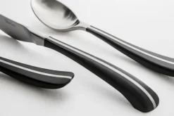 Robert Welch Contour teaspoon, black Silver-coloured Clearance