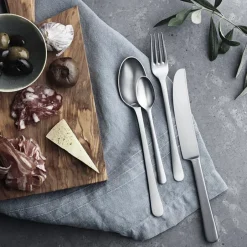 Georg Jensen Copenhagen matt cutlery set, 16 pcs Silver-coloured New