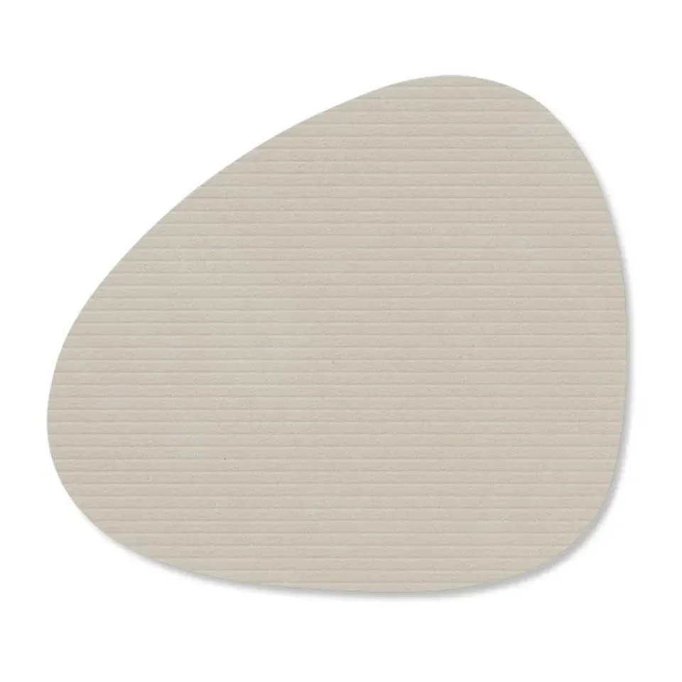 LIND DNA Corduroy coaster curve, Oyster White Grey Clearance
