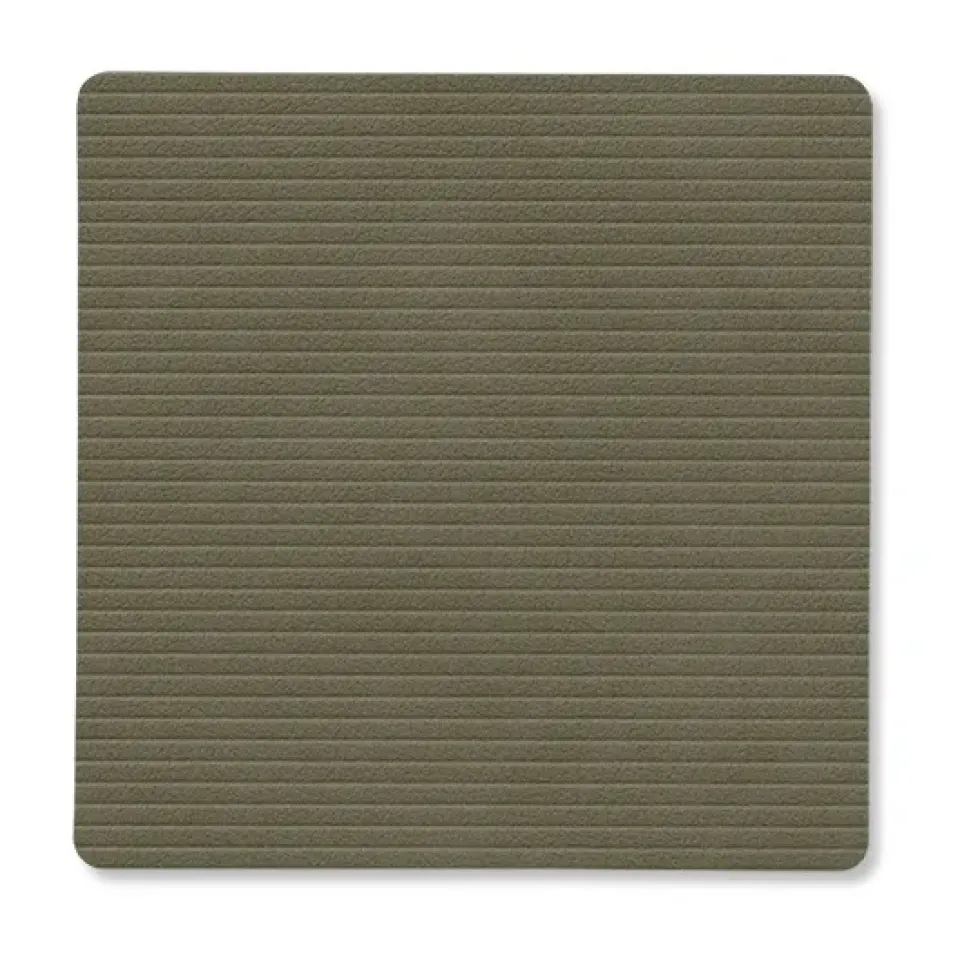 LIND DNA Corduroy coaster square, Army Green Clearance