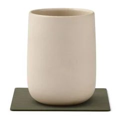 LIND DNA Corduroy coaster square, Army Green Clearance