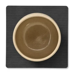 LIND DNA Corduroy coaster square, Black Hot