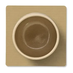 LIND DNA Corduroy coaster square, Khaki Beige Best
