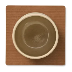 LIND DNA Corduroy coaster square, Nature Brown Discount