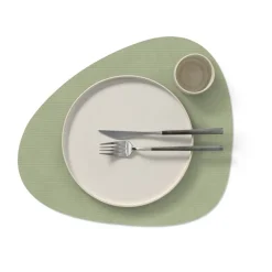 LIND DNA Corduroy placemat curve L, Olive Green Best