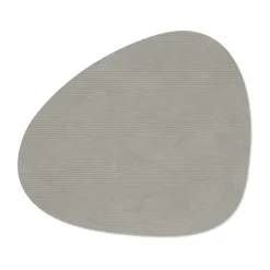 LIND DNA Corduroy placemat curve L, Light Grey Best