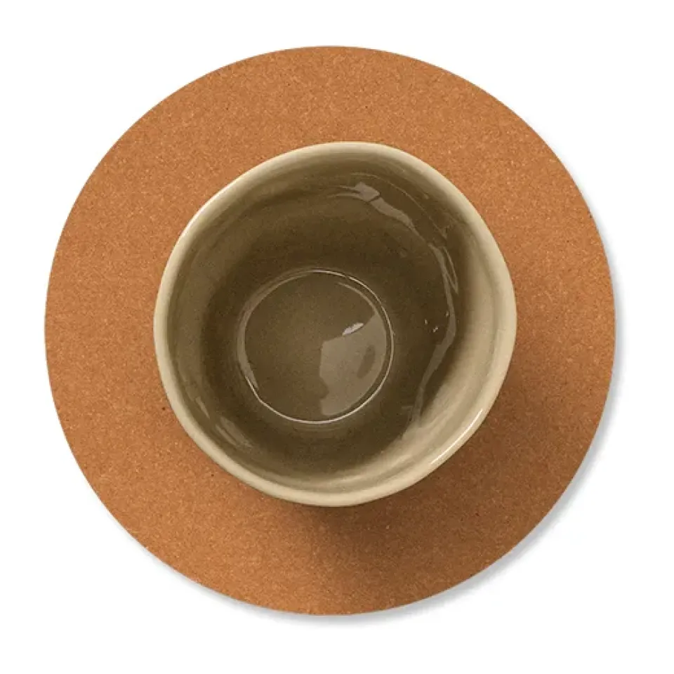 LIND DNA Core coaster circle, Flecked nature Brown Online