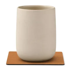 LIND DNA Core coaster square, Flecked nature Brown Clearance