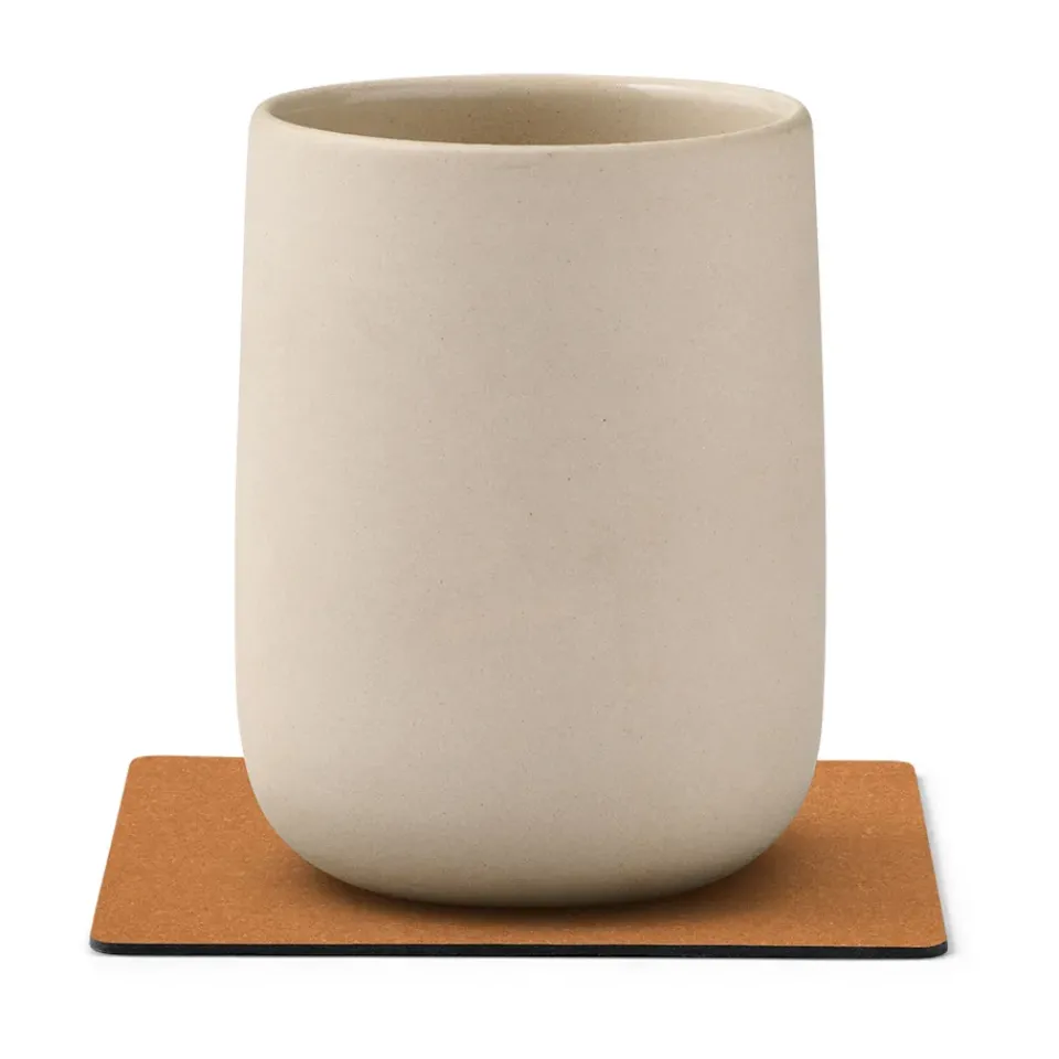 LIND DNA Core coaster square, Flecked nature Brown Clearance
