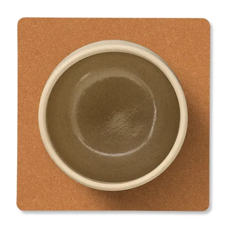 LIND DNA Core coaster square, Flecked nature Brown Clearance