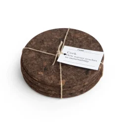 Formgatan Cork coaster 4-pack, smoked Brown Online