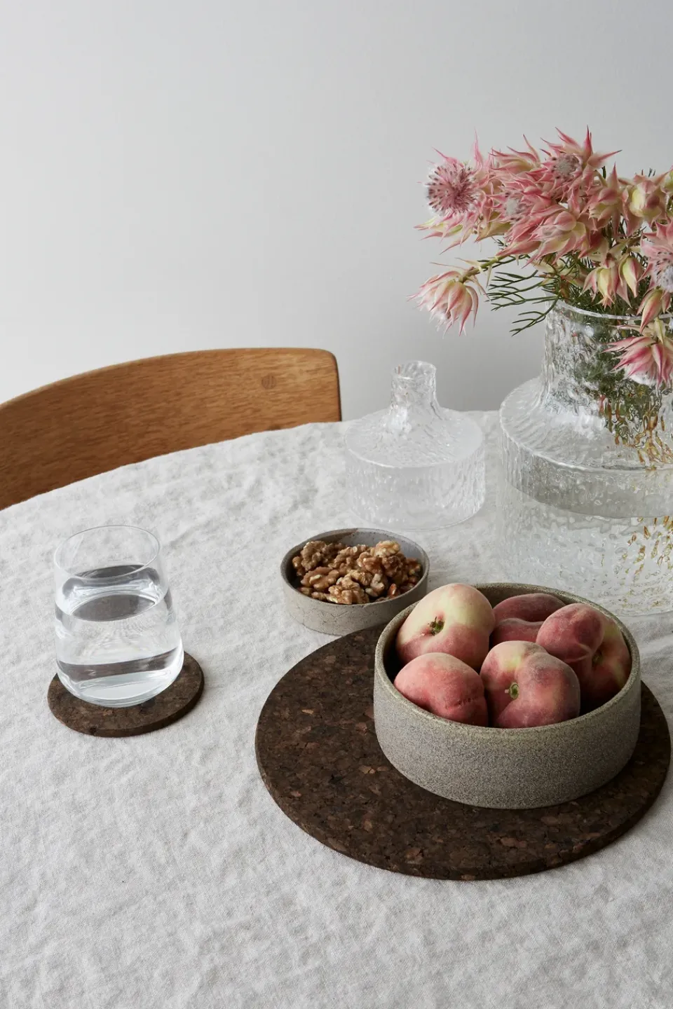 Formgatan Cork trivet smoked, Ø19 cm Brown New