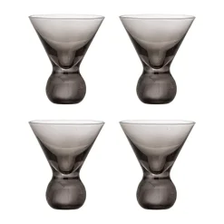 Bloomingville Corliss cocktail glass 4-pack, Grey Best