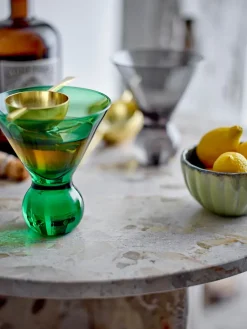 Bloomingville Corliss cocktail glass 4-pack, Green Sale