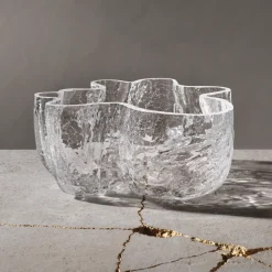 Kosta Boda Crackle bowl 10,5 cm, clear Transparent Hot