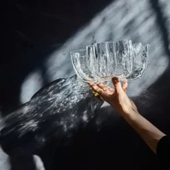 Kosta Boda Crackle bowl 10,5 cm, clear Transparent Hot