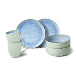 Villeroy & Boch Crafted berry breakfast set 6 pieces, Turquoise Blue Sale