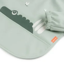 Done by deer Croco bib with sleeves, Green New