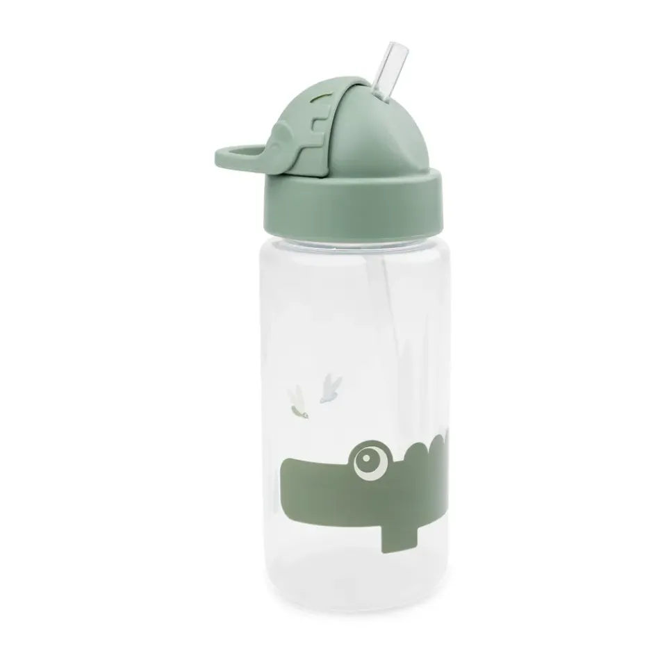 Done by deer Croco bottle with straw, Green Discount