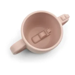 Done by deer Croco peekaboo sippy cup 170 ml, Powder Beige