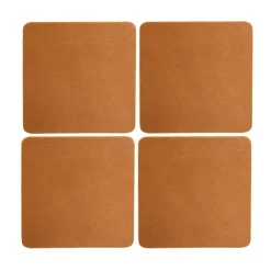 Xapron Cuba coaster 4-pack, Camel Brown