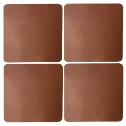 Xapron Cuba coaster 4-pack, Cognac Brown New