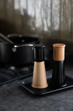 Sagaform Cucumber salt and pepper grinder small 2 pieces, Black-brown BlackBrown Outlet